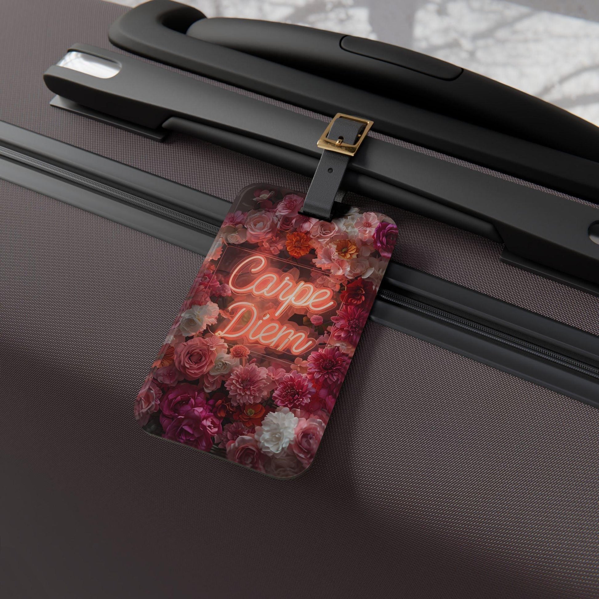 'Carpe Diem' - Luggage Tag - Milestone Acrylic