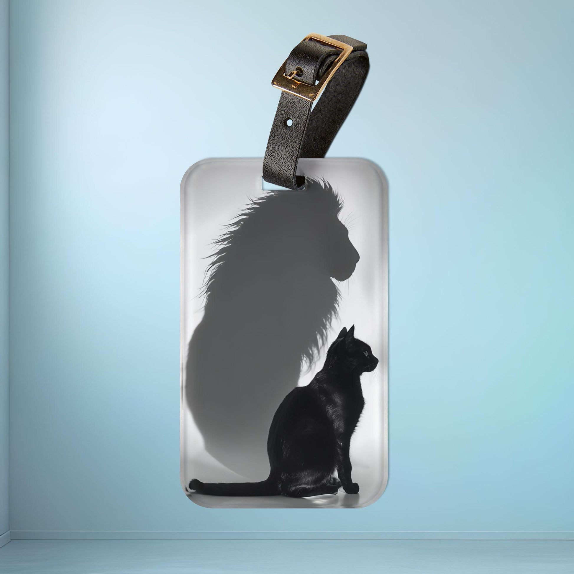 'Majestic Cat' - Luggage Tag - Milestone Acrylic