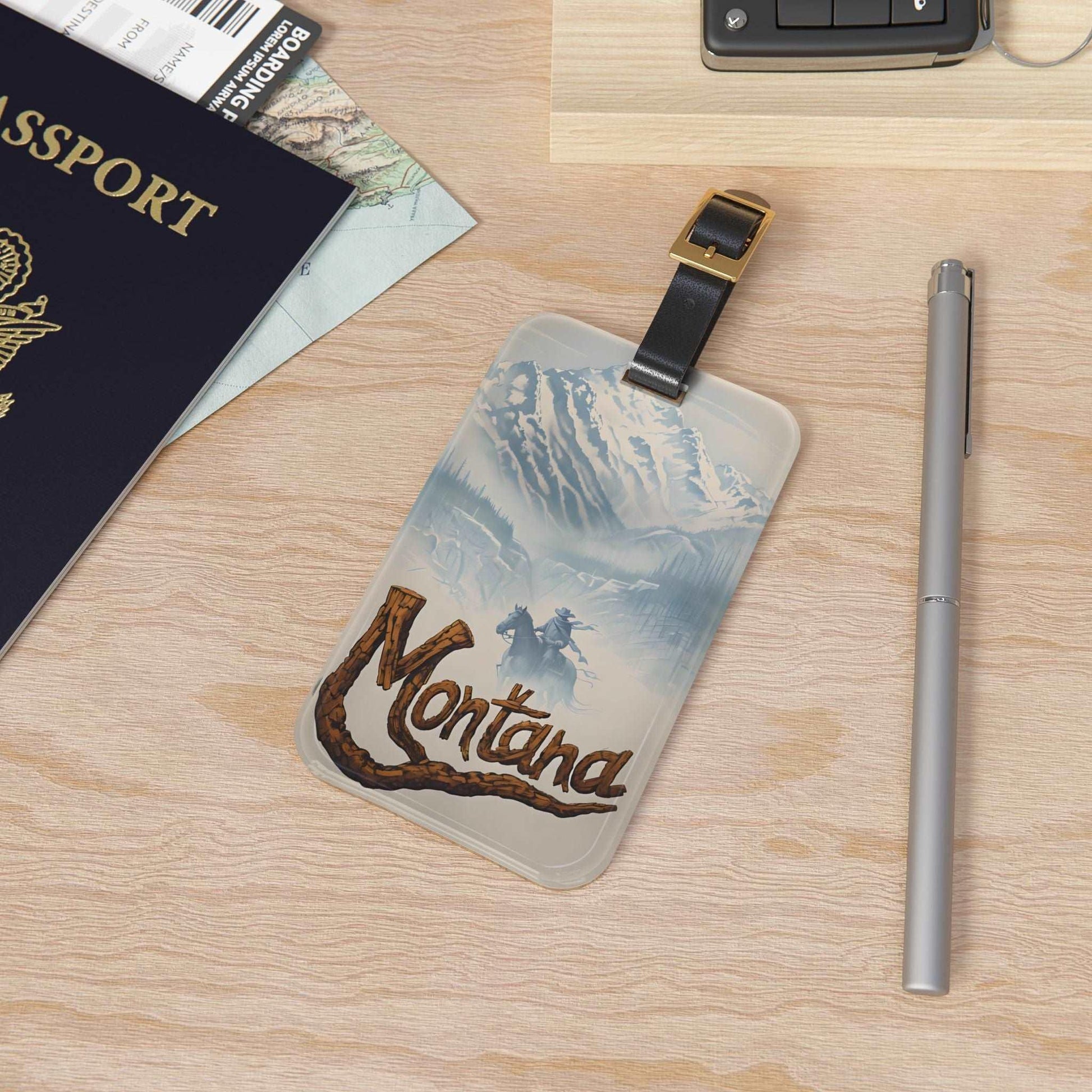 'Montana '- Luggage Tag - Milestone Acrylic