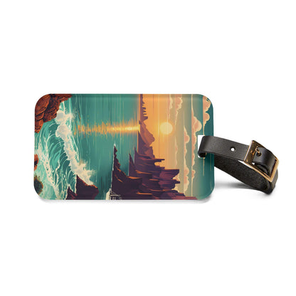 'Sunset'- Luggage Tag - Milestone Acrylic