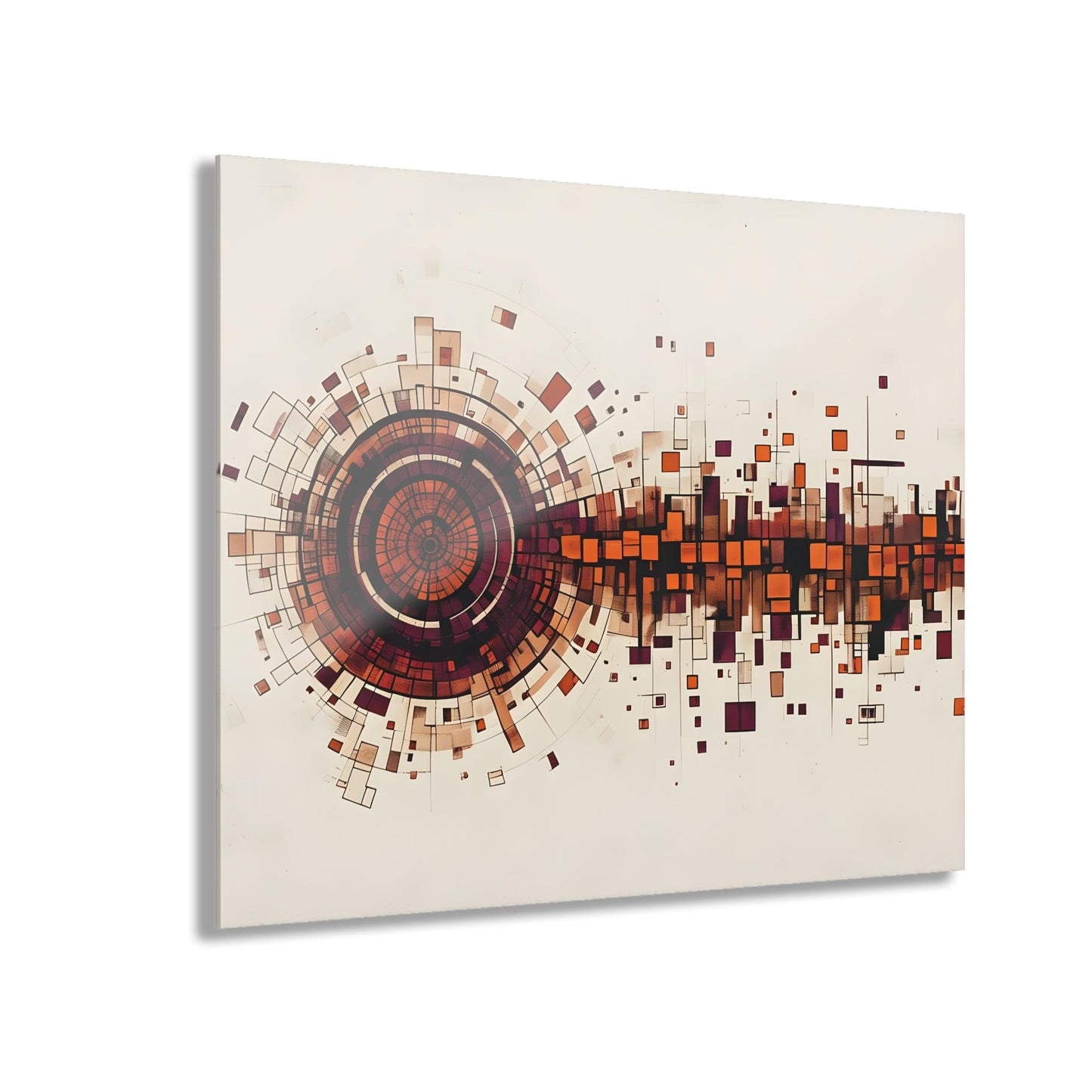 Circular Geometric Shapes Acrylic Artwork (Horizontal) - Milestone Acrylic