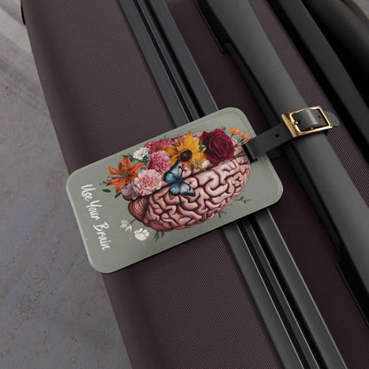 'Use Your Brain' - Luggage Tag - Milestone Acrylic