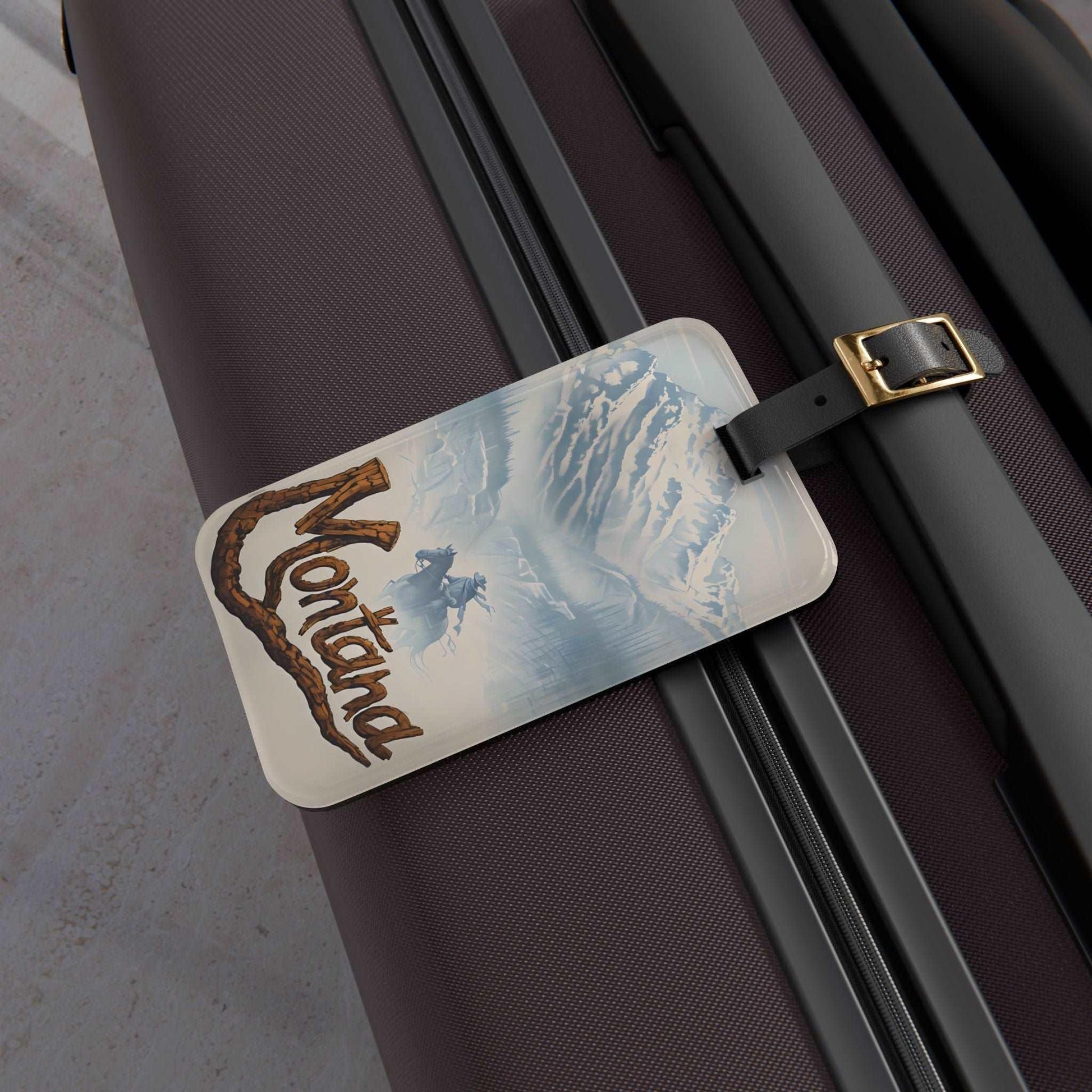 'Montana '- Luggage Tag - Milestone Acrylic