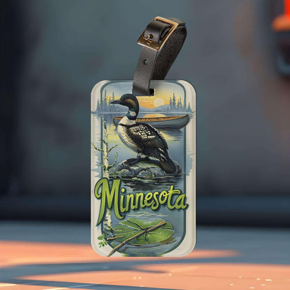 'Minnesota' - Luggage Tag - Milestone Acrylic