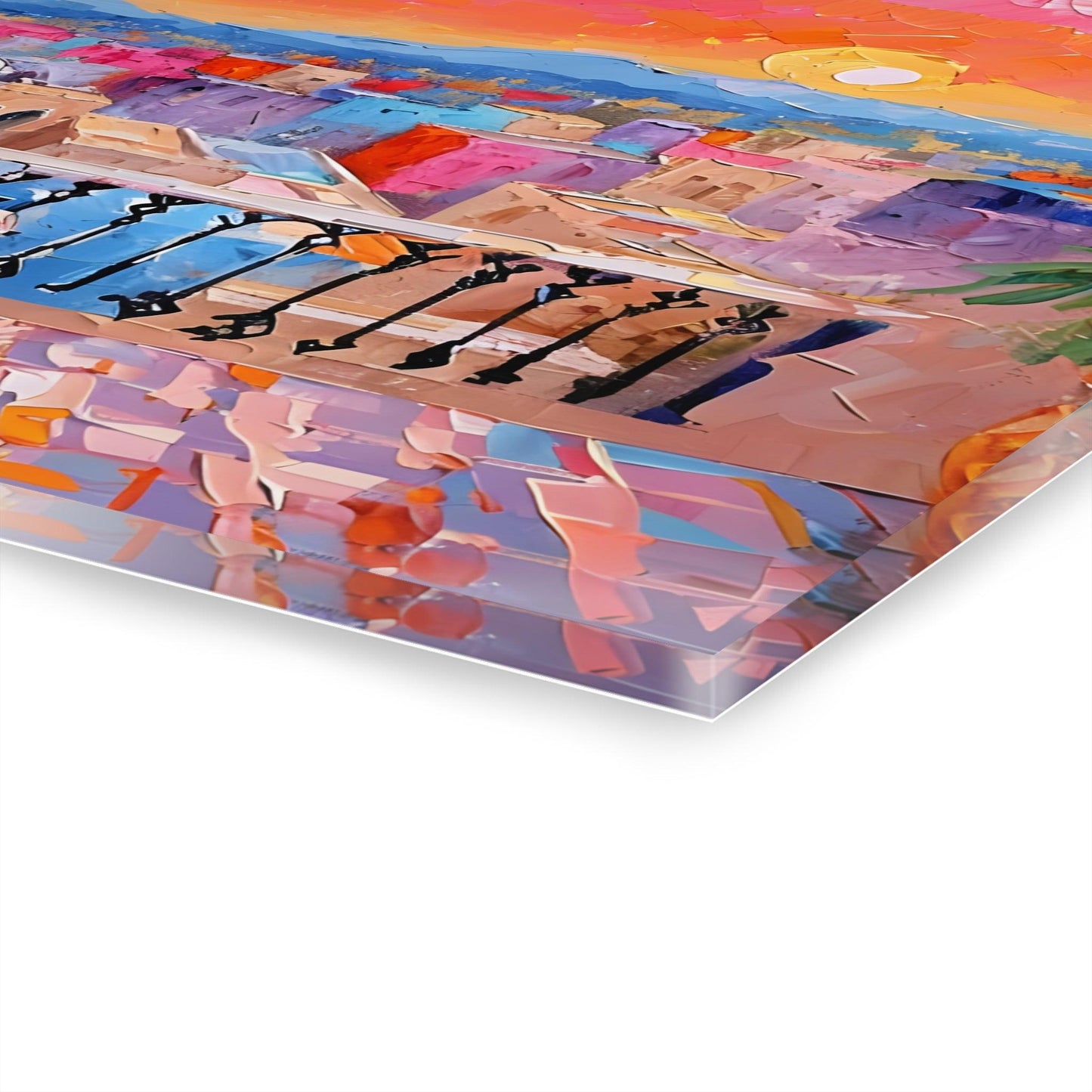 Arabian Sunset Cityscape Acrylic Artwork (Horizontal) - Milestone Acrylic