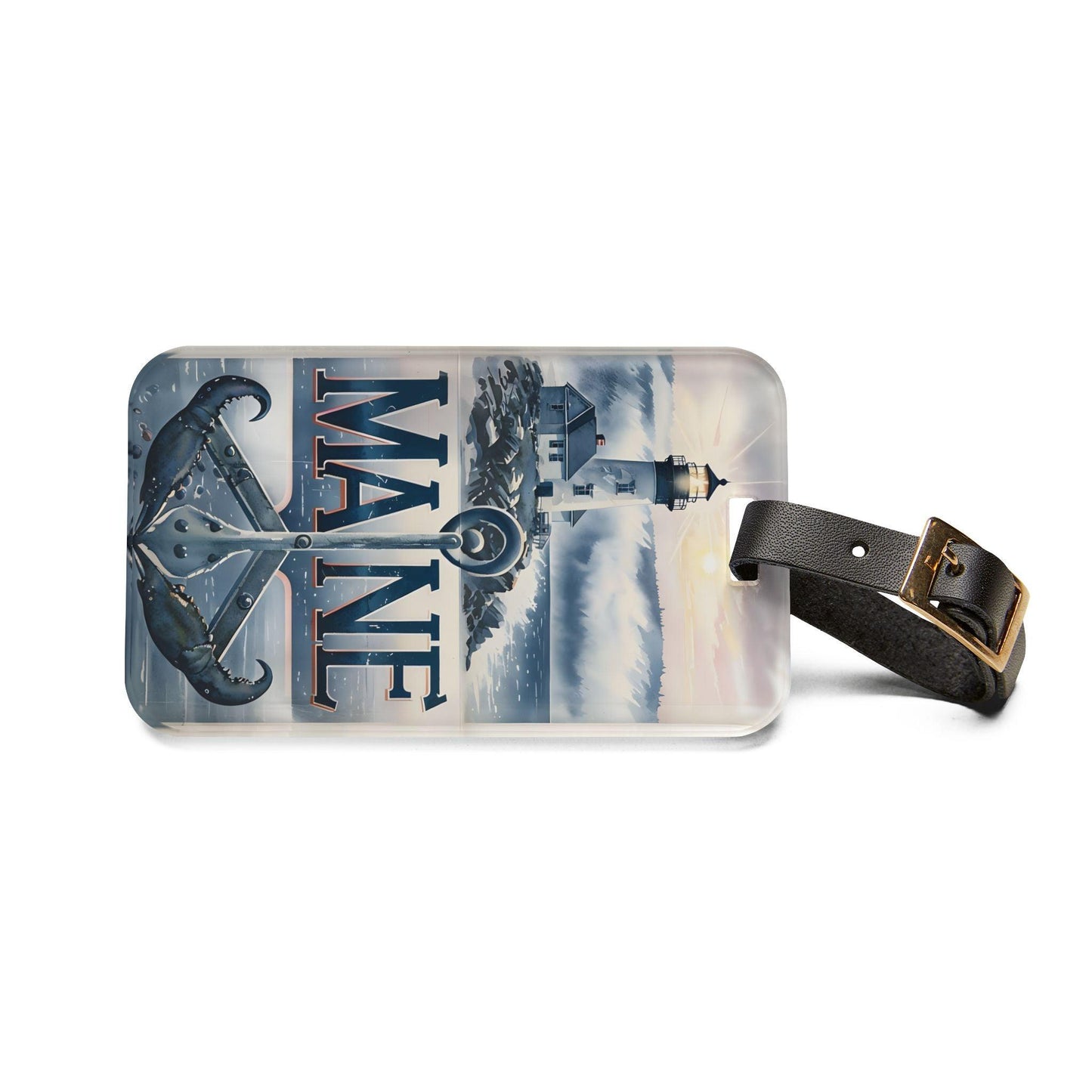 'Maine' - Luggage Tag - Milestone Acrylic