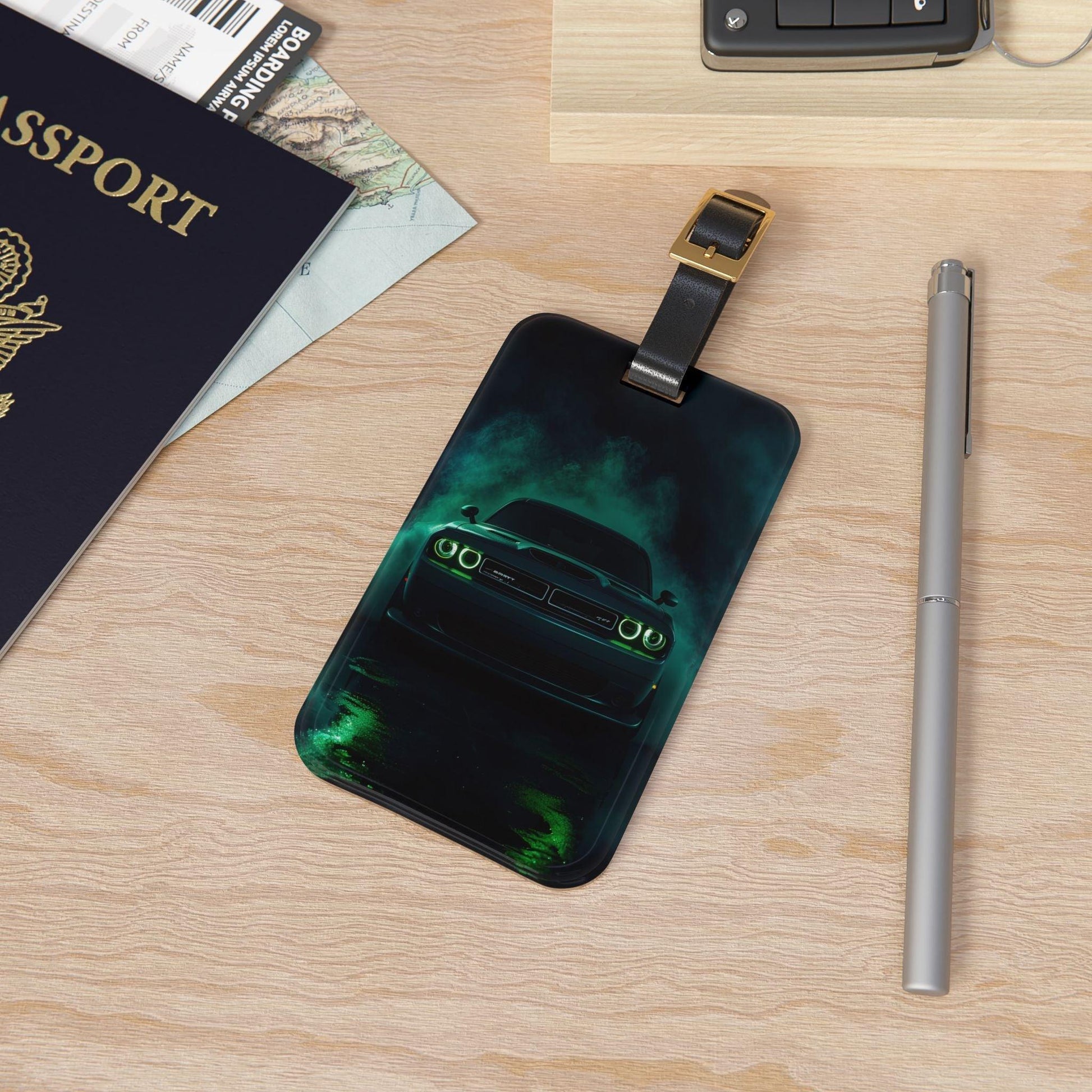 'Green Car'- Luggage Tag - Milestone Acrylic