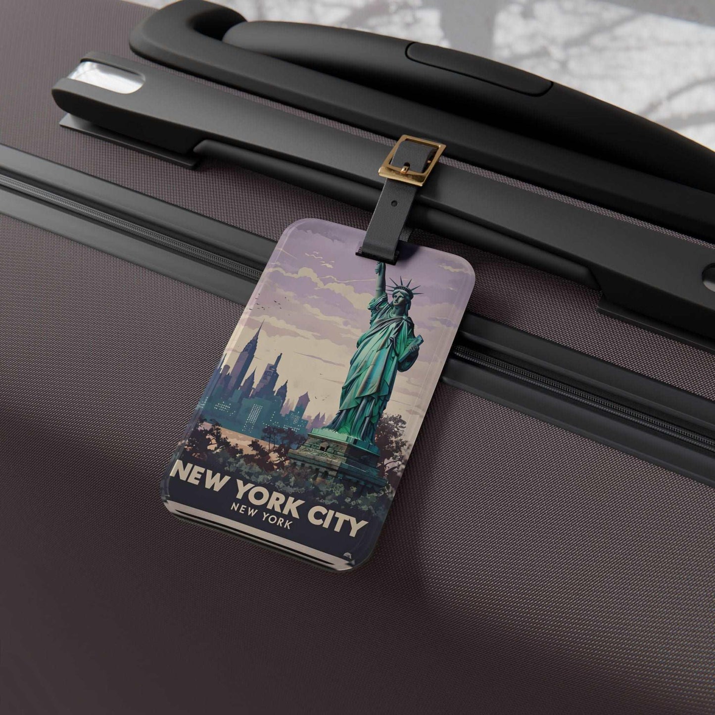 'New York City' - Luggage Tag - Milestone Acrylic