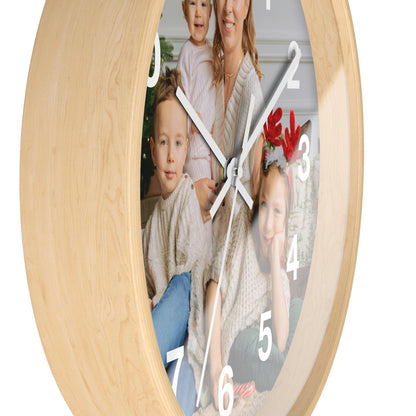 Custom Wall Clock, Acrylic Glass Face – Stylish Home Decor for Creative Spaces