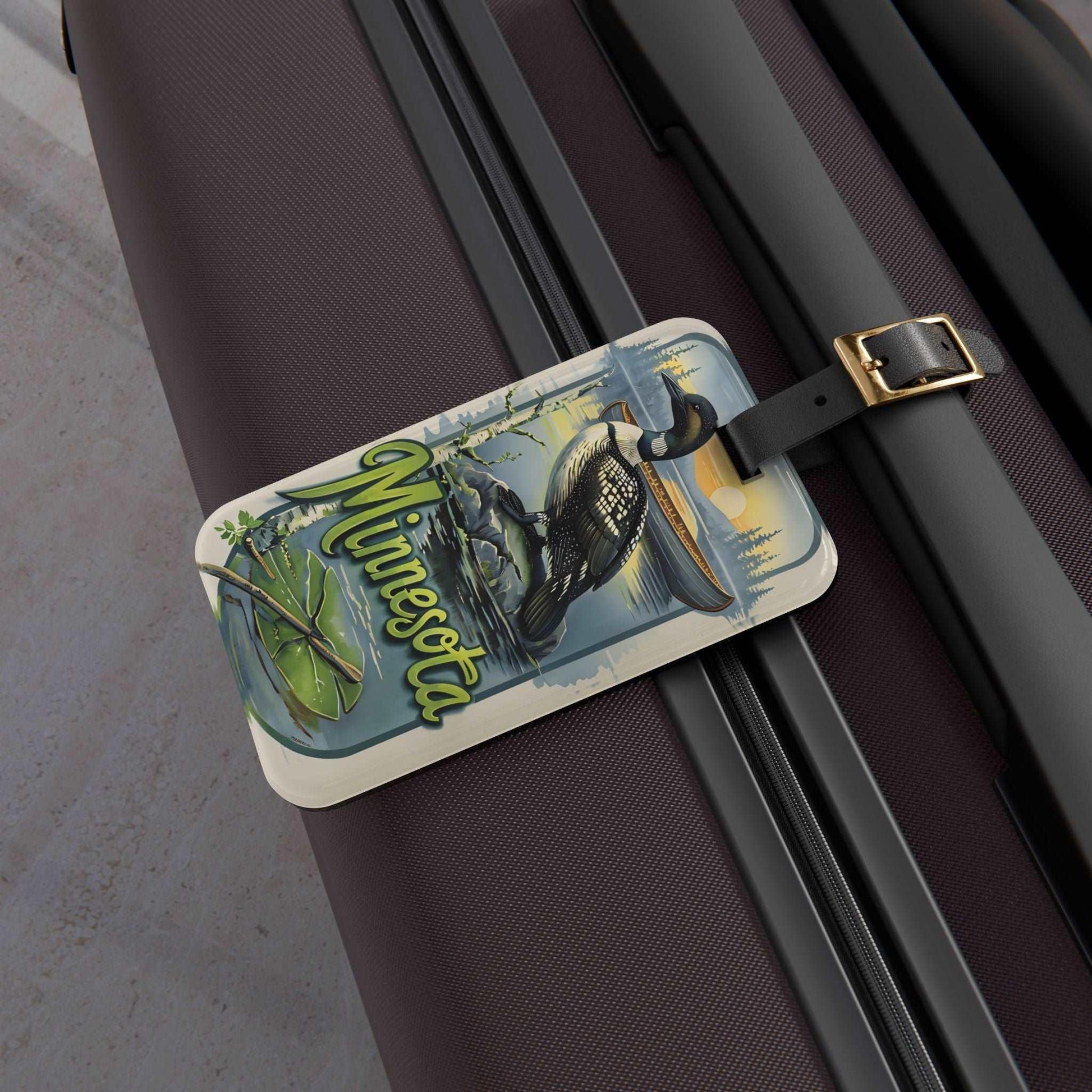 'Minnesota' - Luggage Tag - Milestone Acrylic