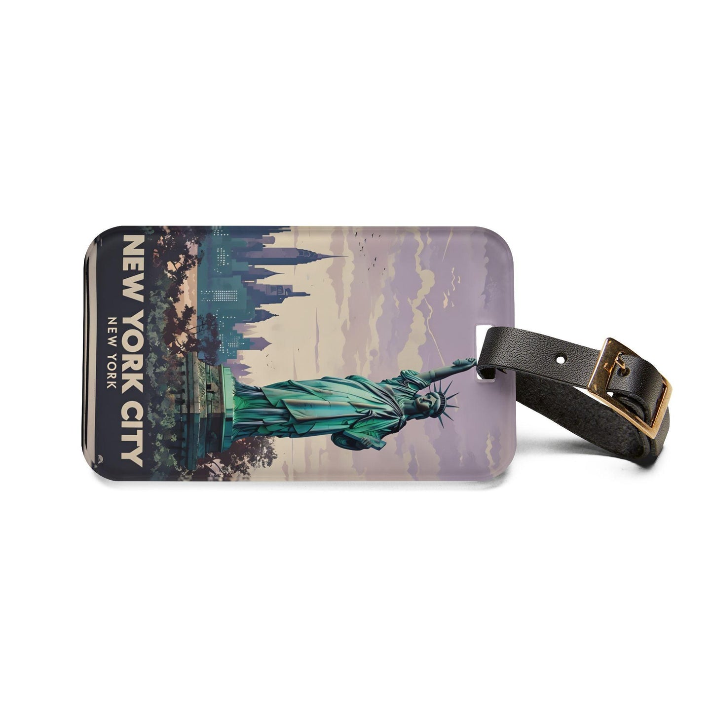 'New York City' - Luggage Tag - Milestone Acrylic