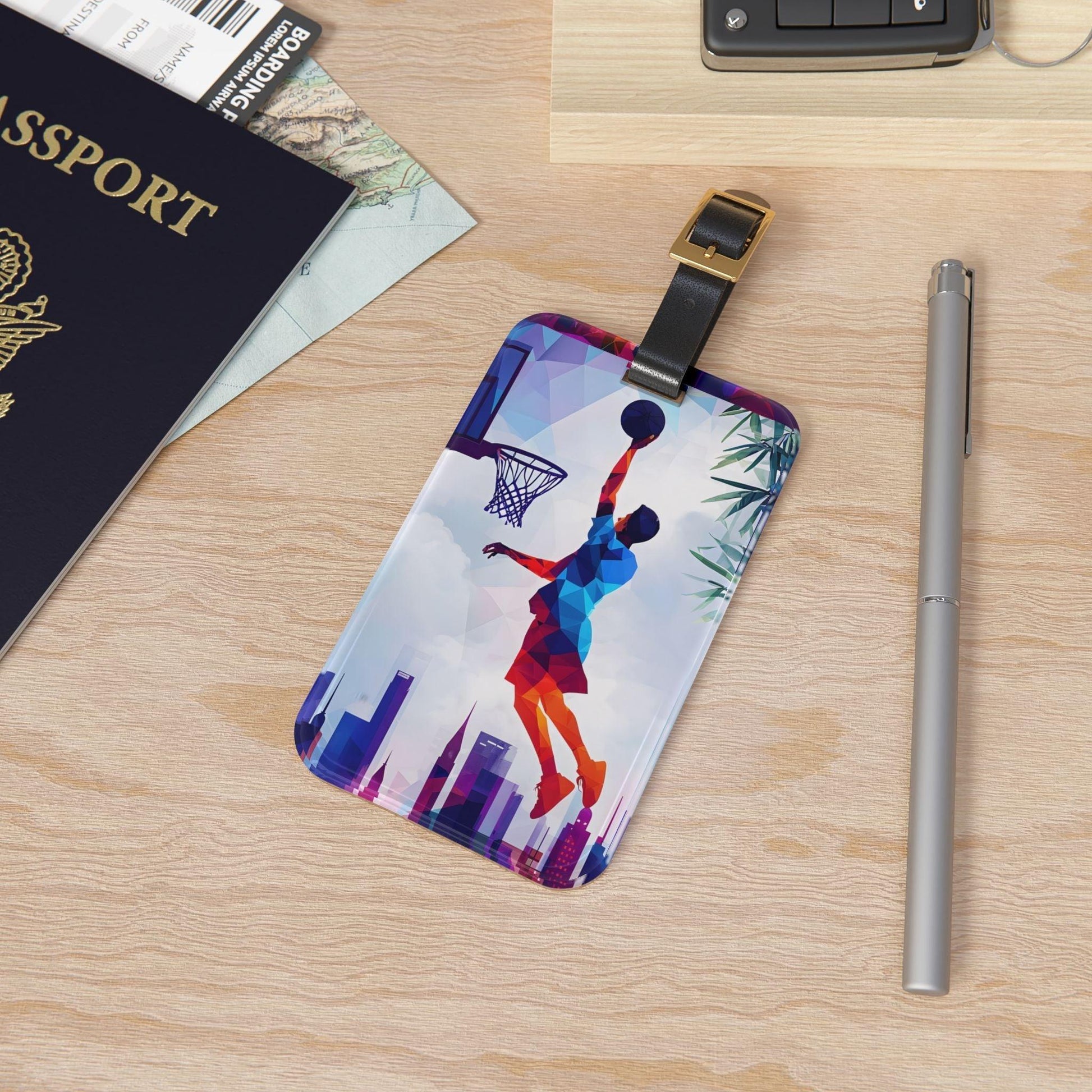 ' Basketball Player 2 '- Luggage Tag - Milestone Acrylic