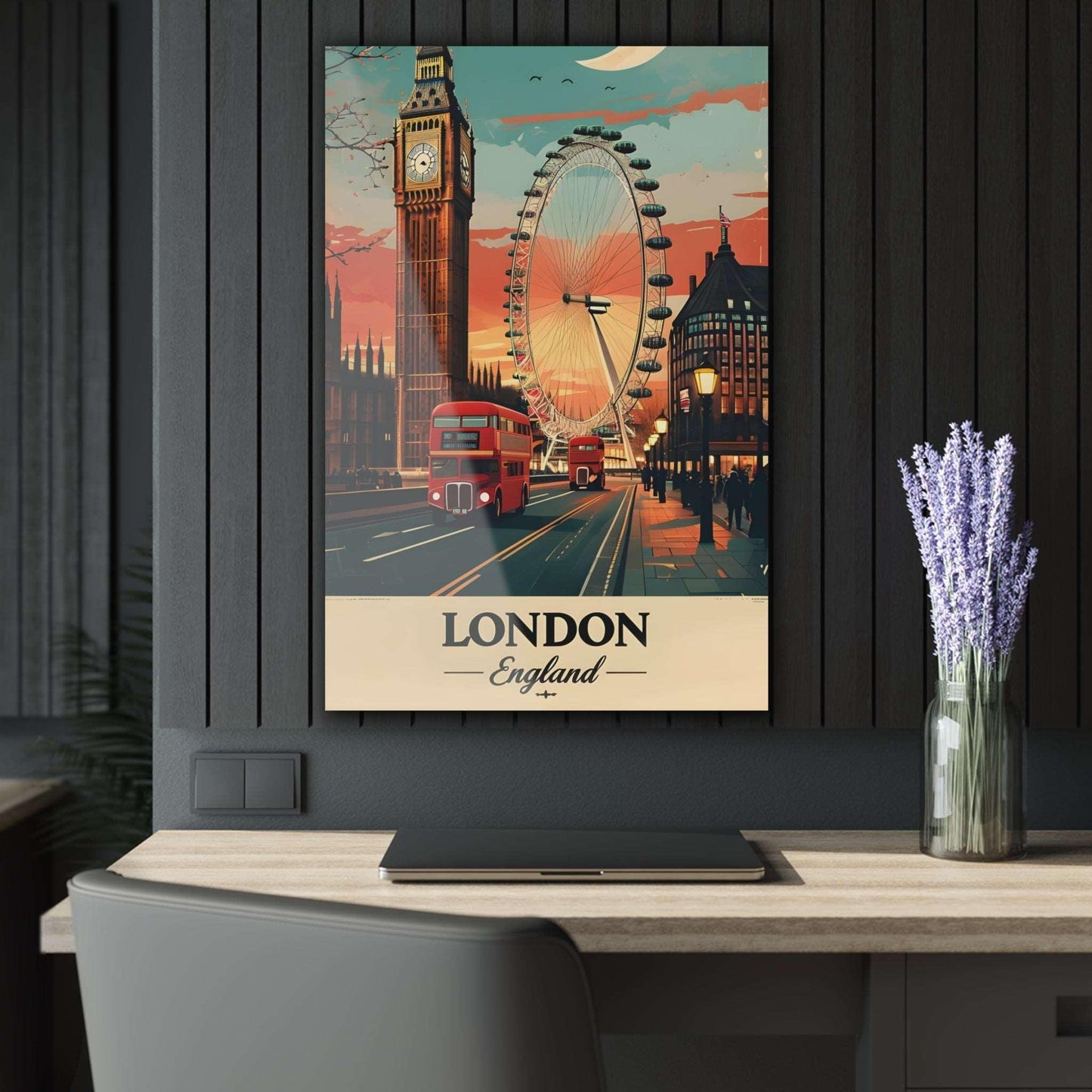 London Acrylic Print (Vertical) - Milestone Acrylic