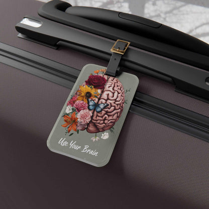 'Use Your Brain' - Luggage Tag - Milestone Acrylic