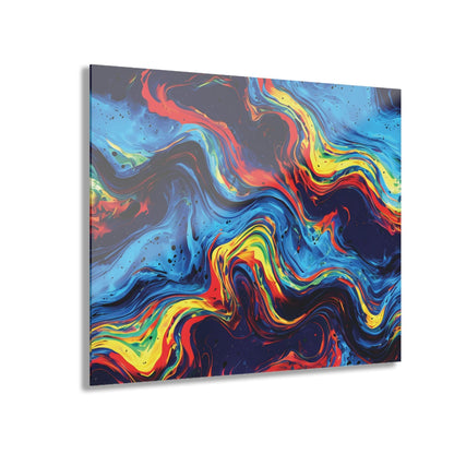 Vibrant Abstract Swirl Acrylic Artwork (Horizontal) - Milestone Acrylic