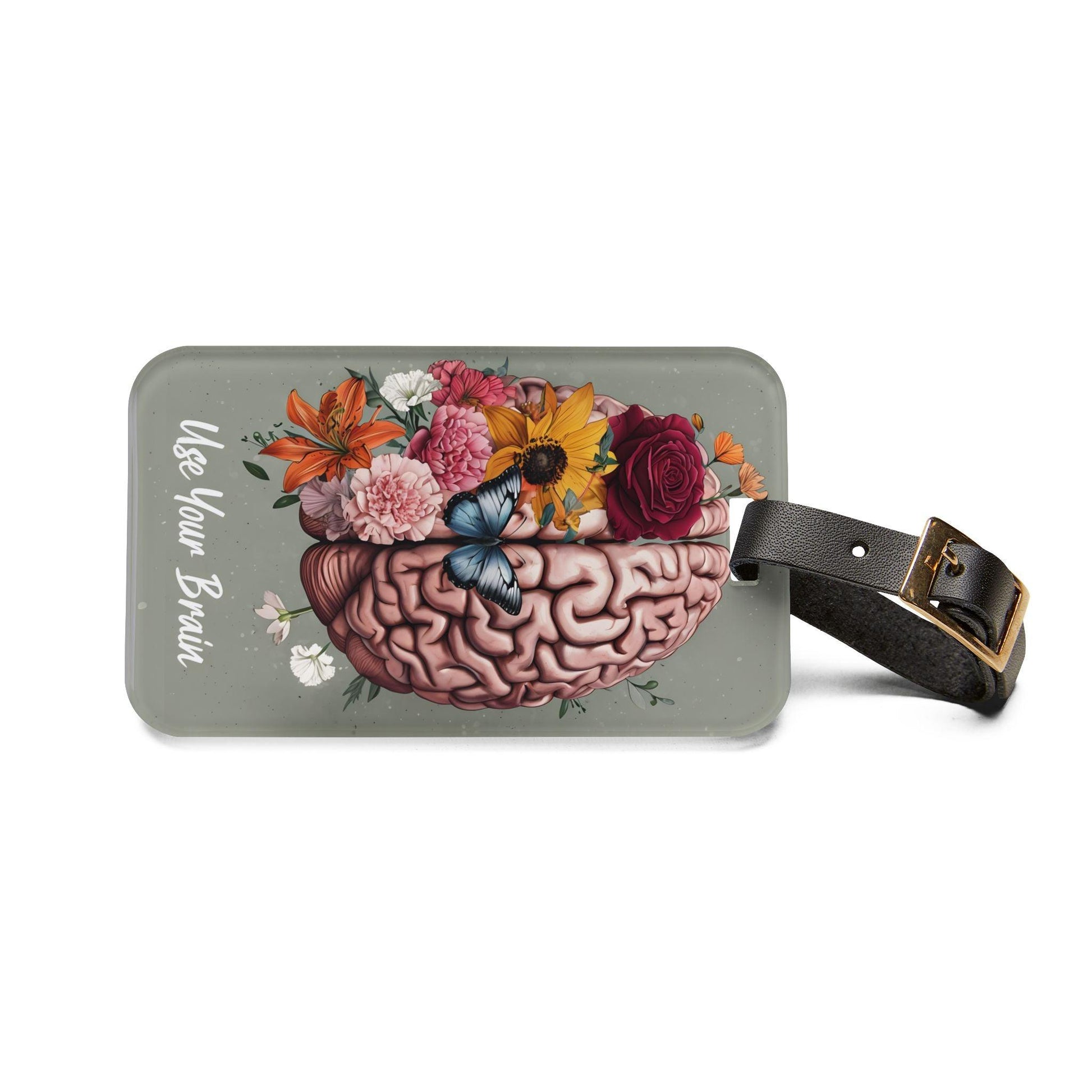 'Use Your Brain' - Luggage Tag - Milestone Acrylic