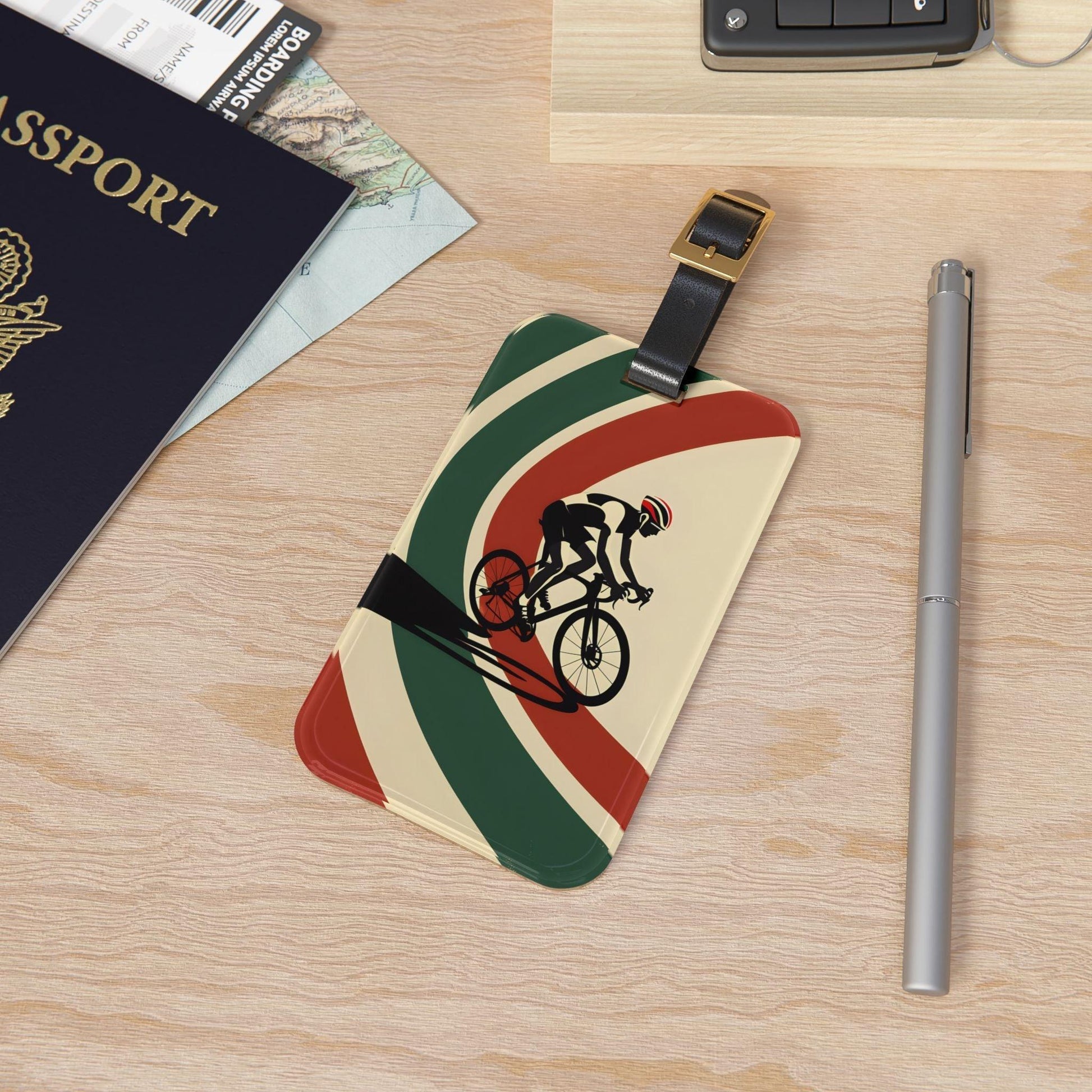 'Biker'- Luggage Tag - Milestone Acrylic