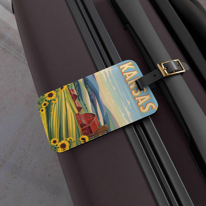 'Kansas'- Luggage Tag - Milestone Acrylic