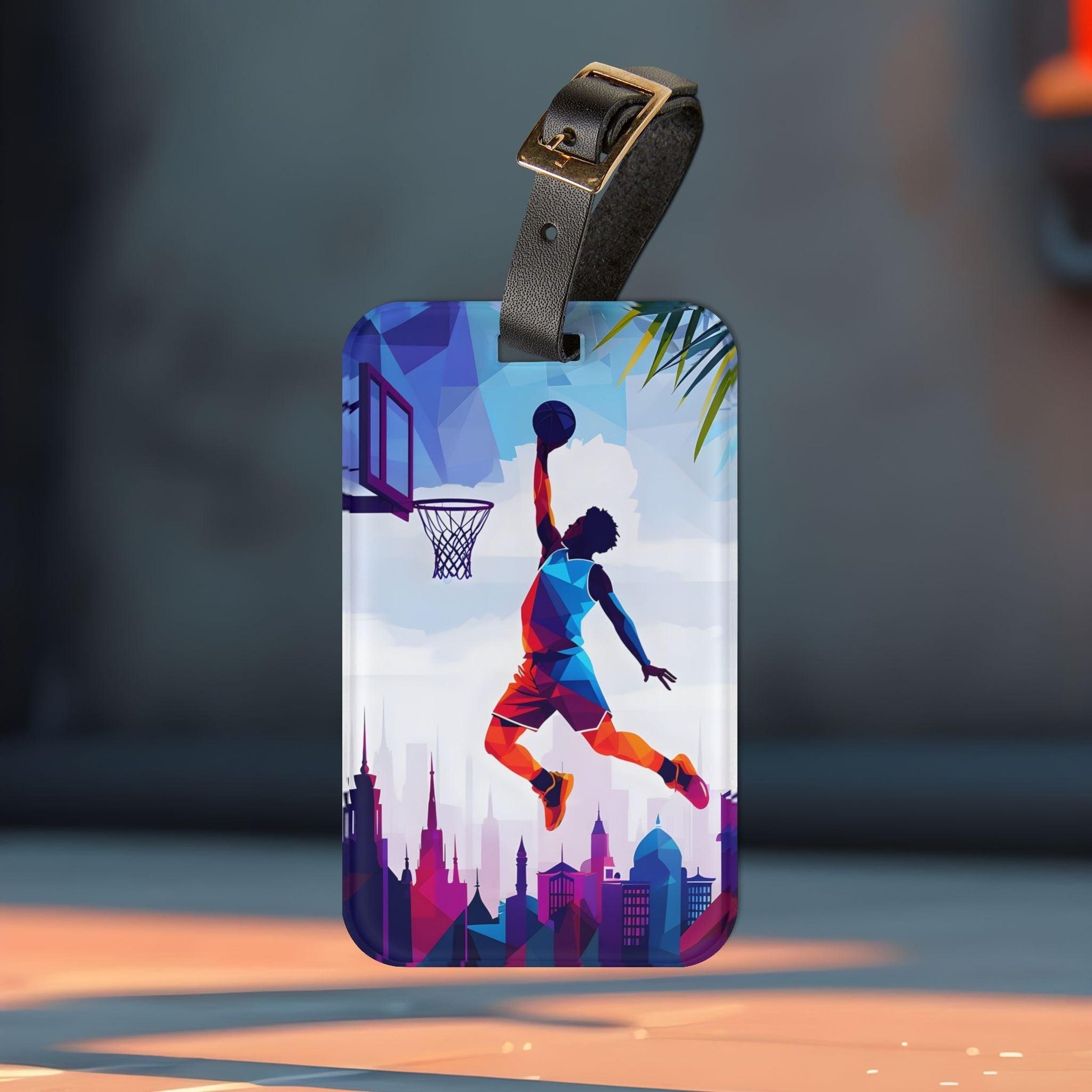 ' Basketball Player 1'- Luggage Tag - Milestone Acrylic