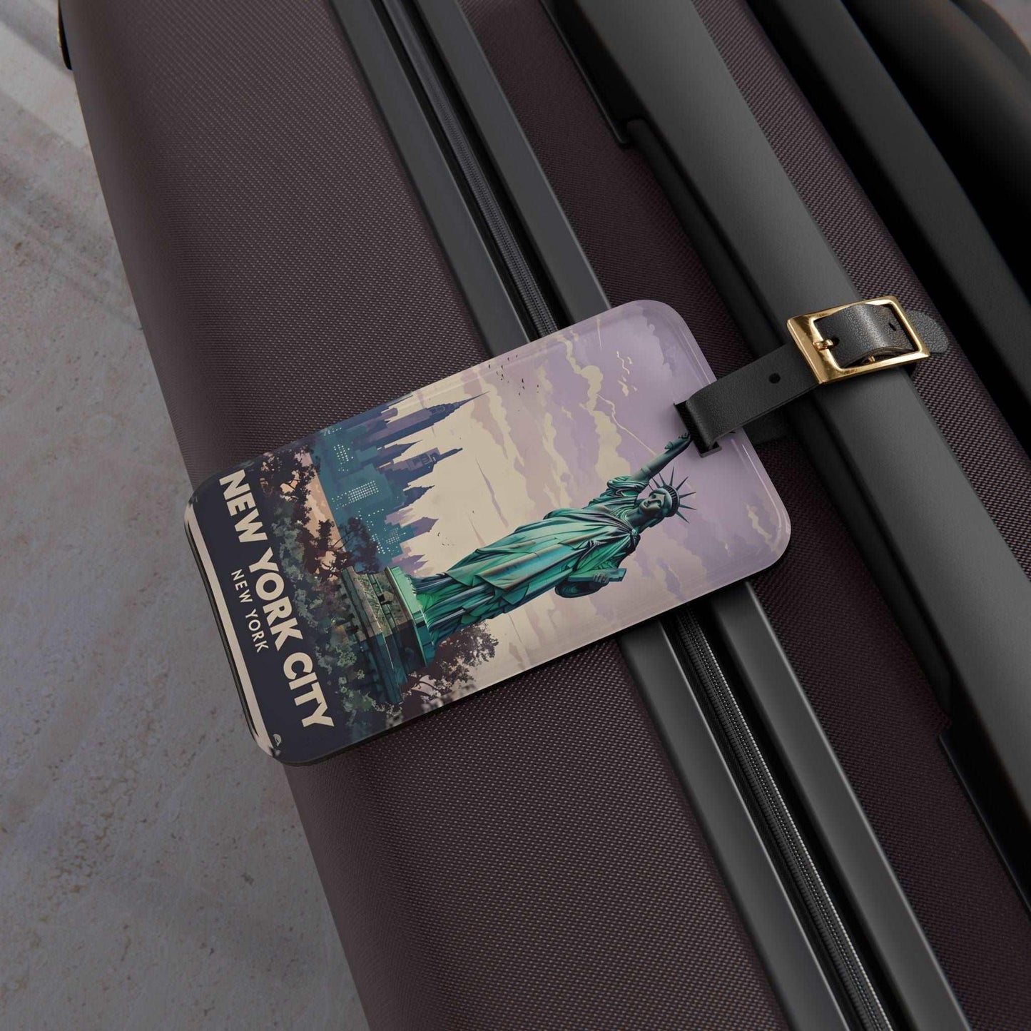 'New York City' - Luggage Tag - Milestone Acrylic