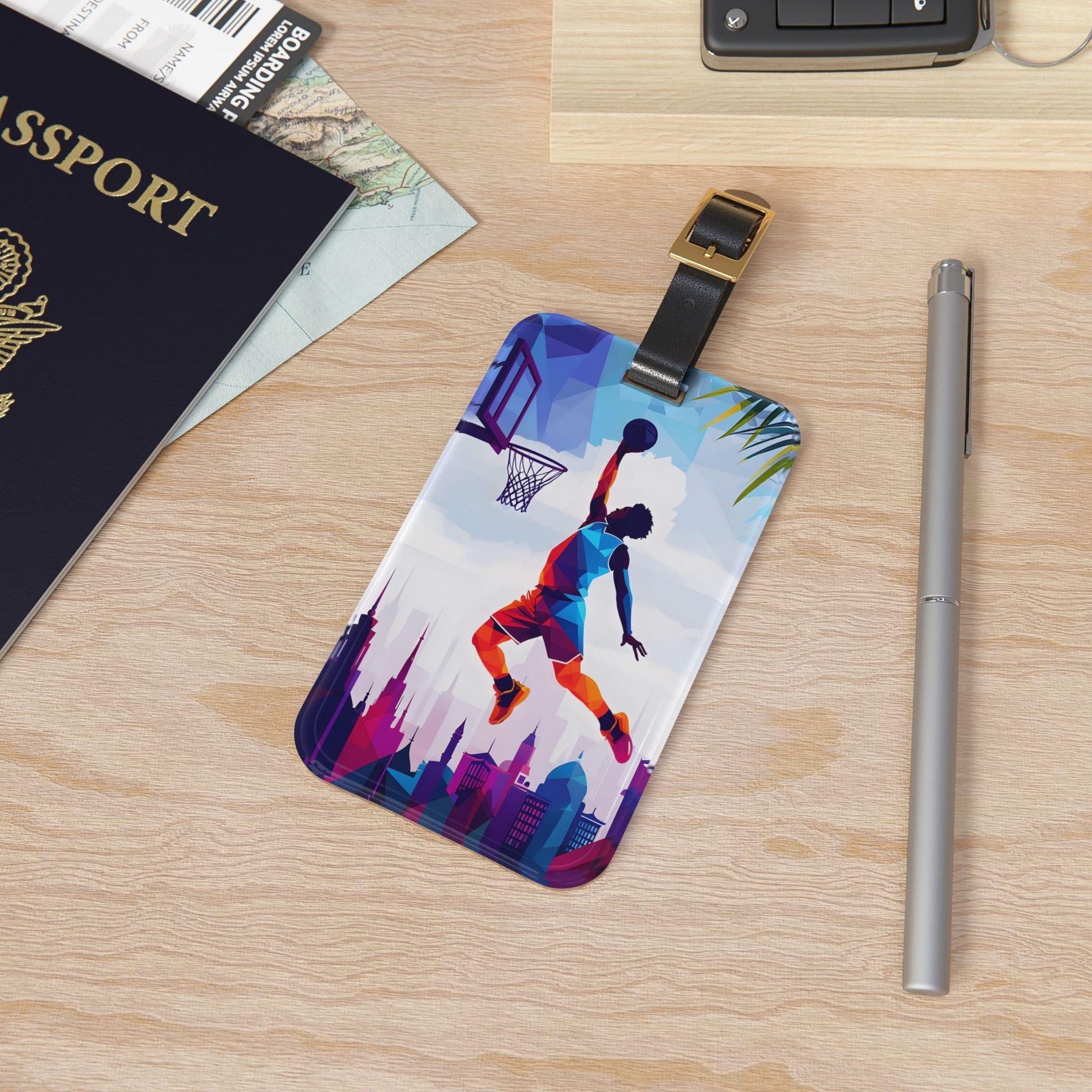 ' Basketball Player 1'- Luggage Tag - Milestone Acrylic