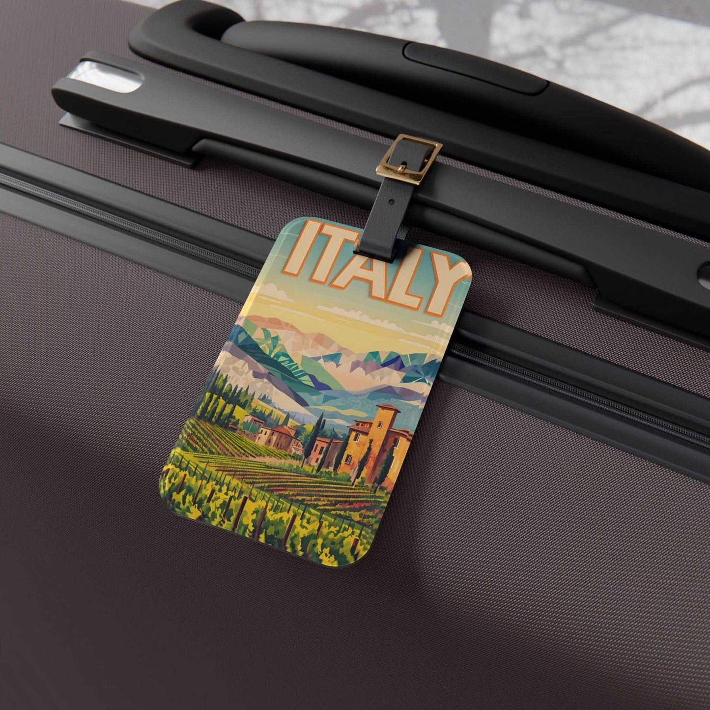 'Italy' - Luggage Tag - Milestone Acrylic