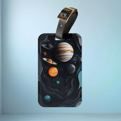 'Planets'- Luggage Tag - Milestone Acrylic