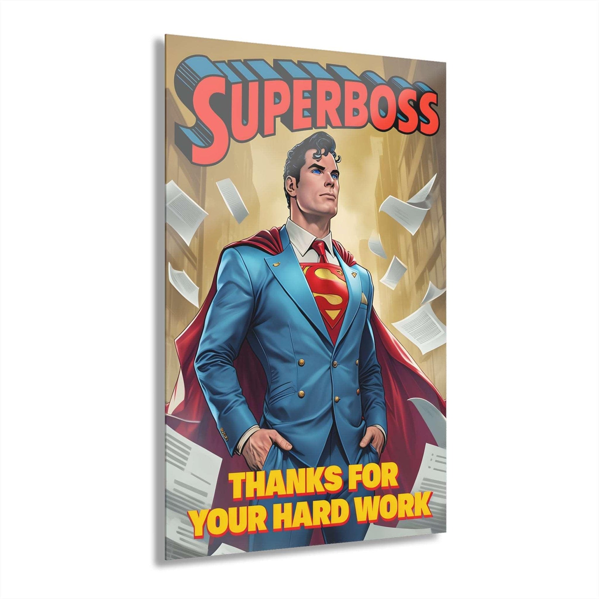 Superboss Acrylic Print (Vertical) - Milestone Acrylic