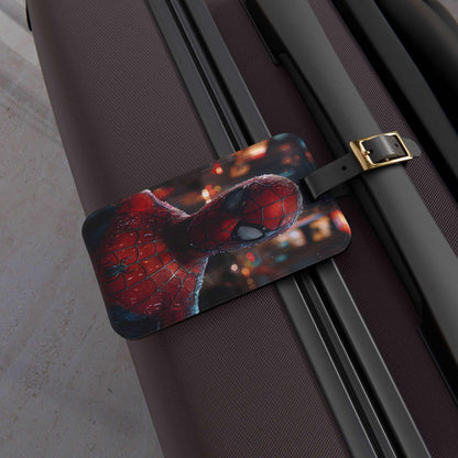 'Spiderman In Rain' - Luggage Tag - Milestone Acrylic